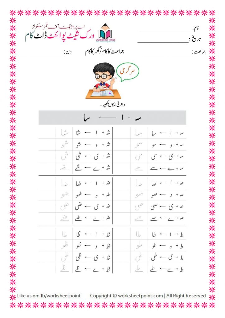 Rich Rusults on Google's SERP when searching for 'Urdu worksheets'