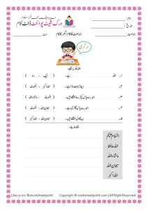 Rich Rusults on Google's SERP when searching for 'Urdu worksheets'